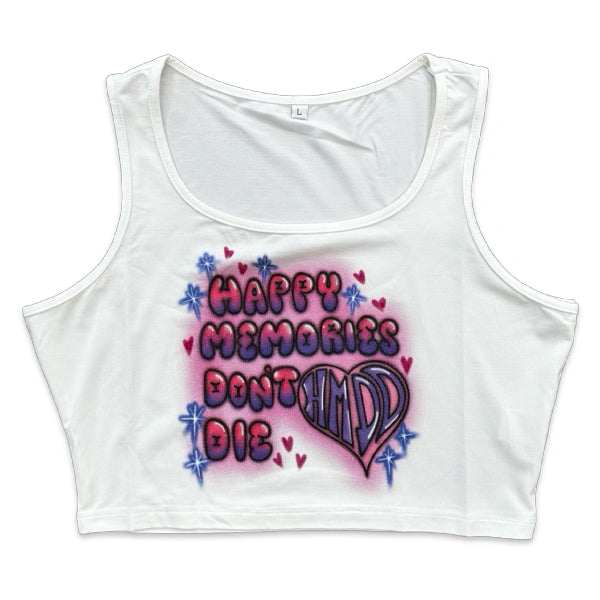 HMDD Airbrush Baby Tank White Apparel