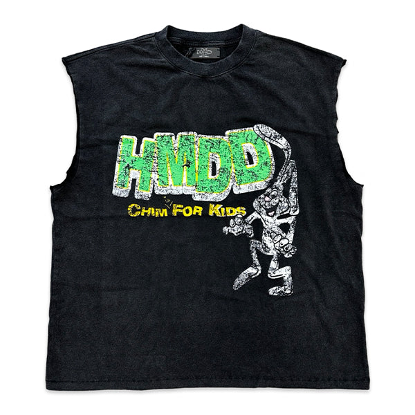 HMDD Chim For Kids Cutoff Washed Black Apparel