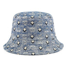 MCM Monogram Jacquard Bucket Hat Blue Accessories