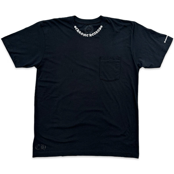 Chrome Hearts Neck Logo Pocket T-shirt Black Apparel
