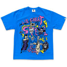 Warren Lotas Lie Cheat Steal T-Shirt Bright Blue Apparel