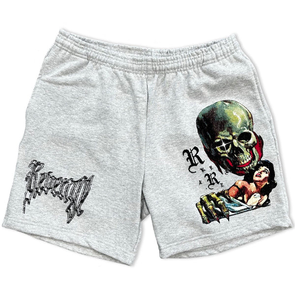 Revenge Paralysis Shorts Heather Grey Apparel