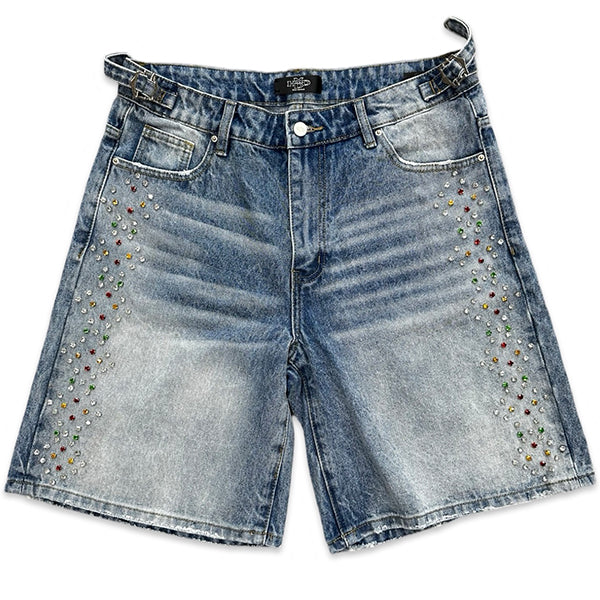 HMDD H-Star Crystal Jorts Light Wash Apparel