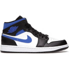 Jordan 1 Mid White Black Racer Blue Sneakers