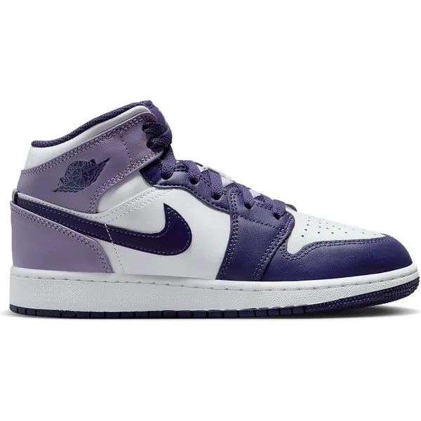 Jordan shops 1 Mid Purple/White/Gold