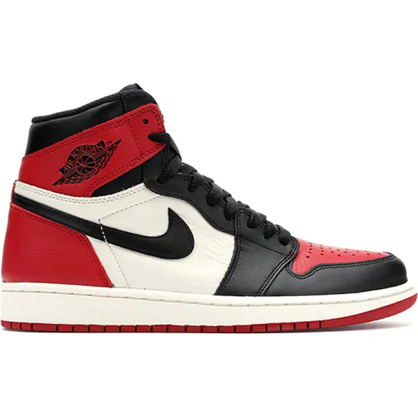 Jordan 1 Retro High Bred Toe Sneakers