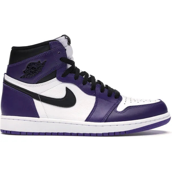 Jordan 1 Retro High Court Purple White Sneakers