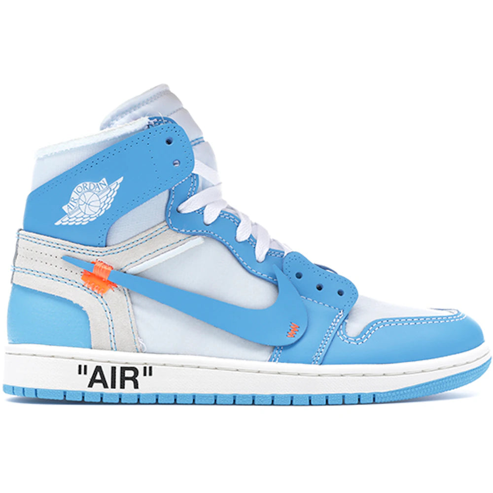 Jordan 1 Retro High Off-White University Blue Sneakers