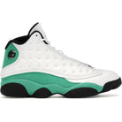 Jordan 13 Retro White Lucky Green Sneakers