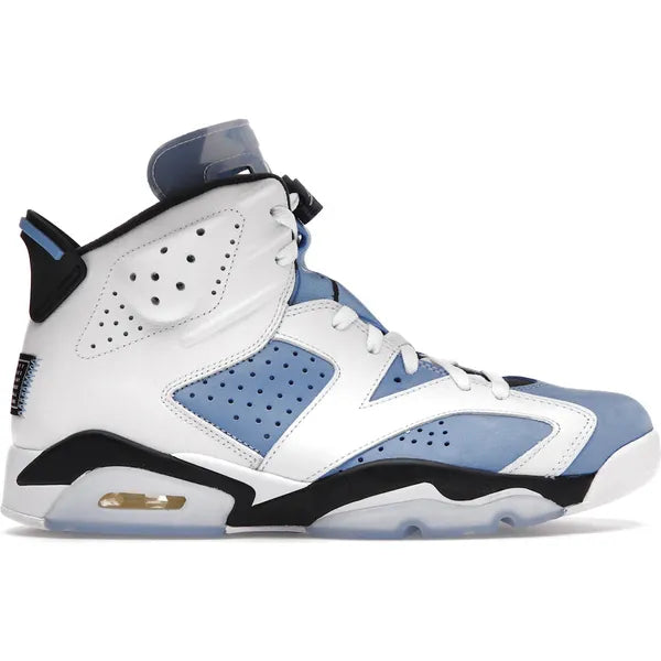 Jordan 6 Retro UNC White Sneakers