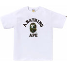 BAPE 1st Camo College Tee White/Green Apparel