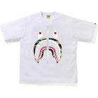 BAPE 1st Camo Shark Relaxed Fit Tee White/Yellow Apparel