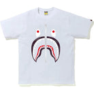 BAPE Color Camo Shark Tee White/Burgundy Apparel