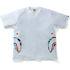 BAPE New Multi Camo Side Shark Relaxed Tee White Apparel