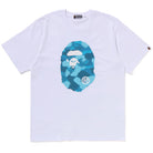 BAPE Radiation Camo Big Ape Head Tee White Apparel