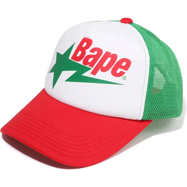 BAPE Sta Mesh Cap Red Green White Accessories