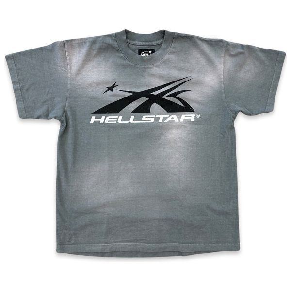 Hellstar Studios T-Shirt Basic Grey Air jordan Coral 1 Low "Coconut Milk" W