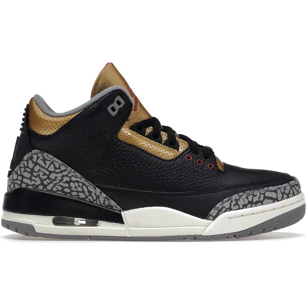 Jordan 3 Retro Black Cement Gold (Women's) Sneakers