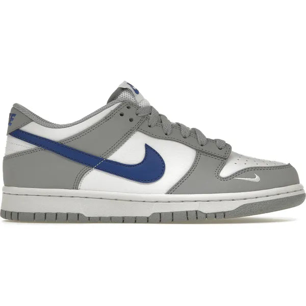 Nike Dunk Low Mini Swoosh Wolf Grey Game Royal (GS) Sneakers