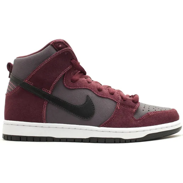 Nike SB Dunk High Deep Burgundy Gridiron Sneakers