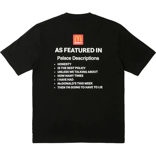 Palace x McDonald's Description I T-shirt Black Apparel