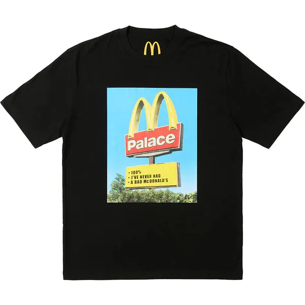 Palace x McDonald's Sign T-shirt Black Apparel