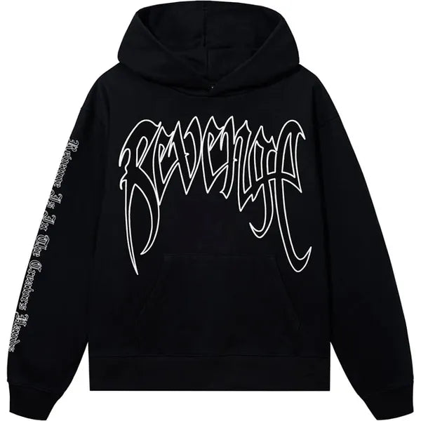 Revenge XXXTentacion Kill Outline Hoodie Black/White Apparel