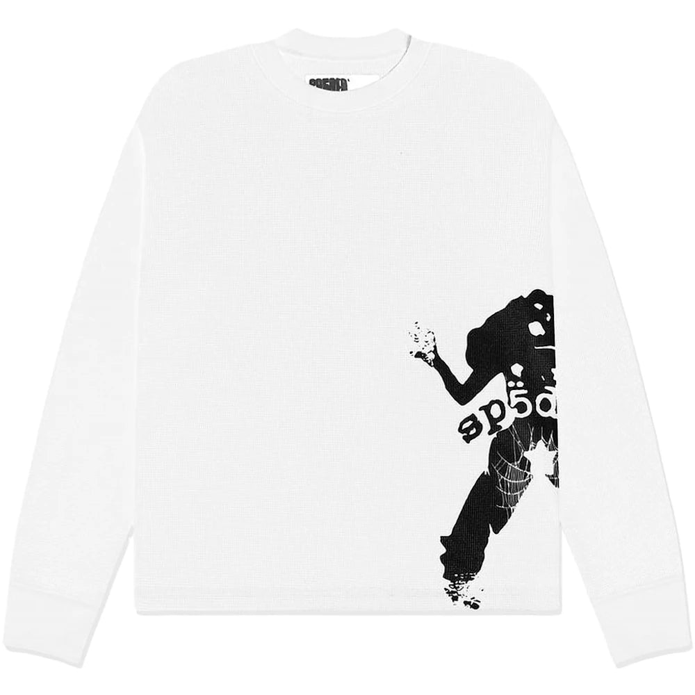 Sp5der 5EX Girl Thermal L/S Shirt White Apparel