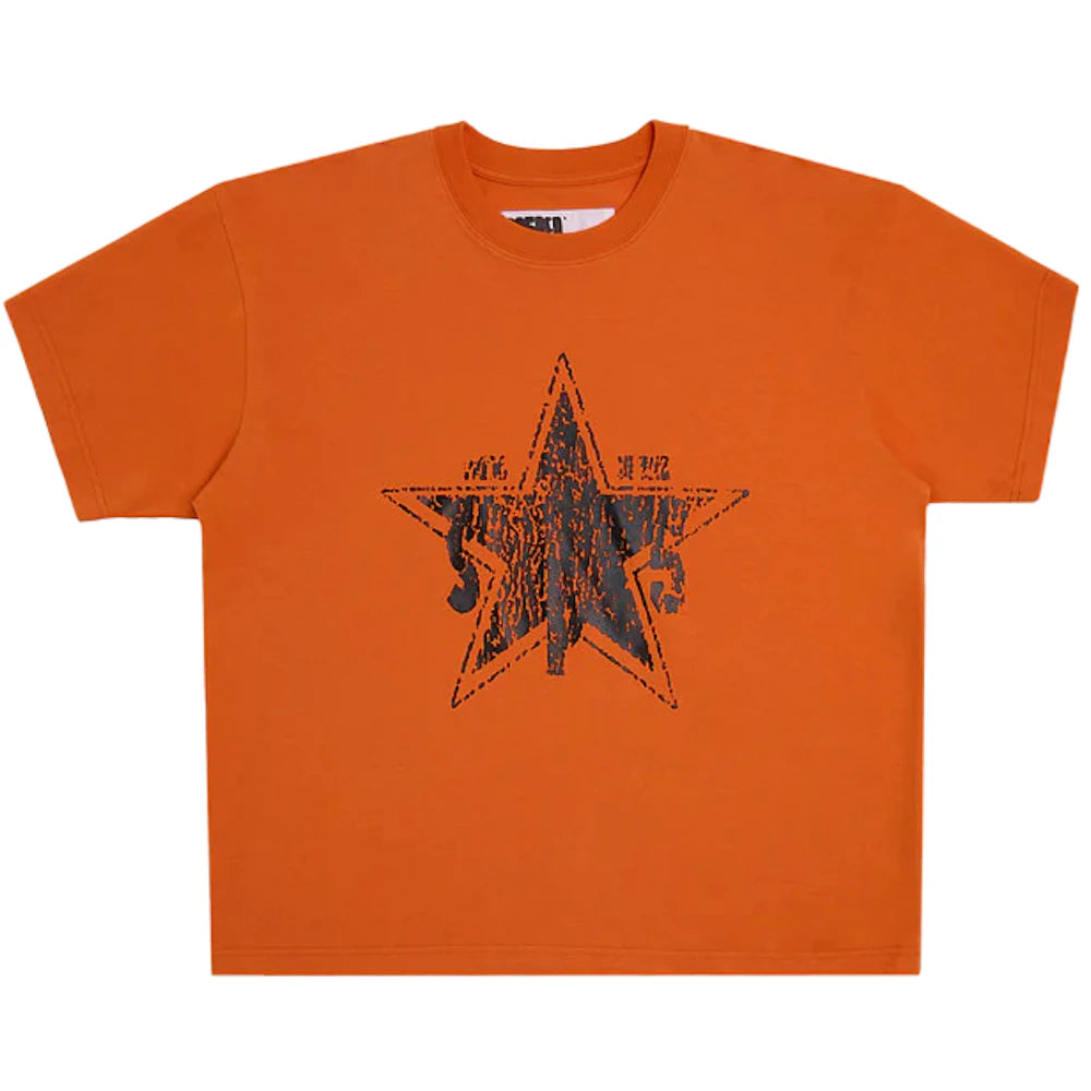 Sp5der Big Star Tee Red/Orange Apparel