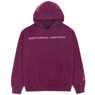 Sp5der Nocturnal Highway Hoodie Dark Purple Apparel