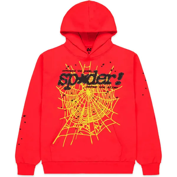 Sp5der P*NK V2 Hoodie Red Apparel