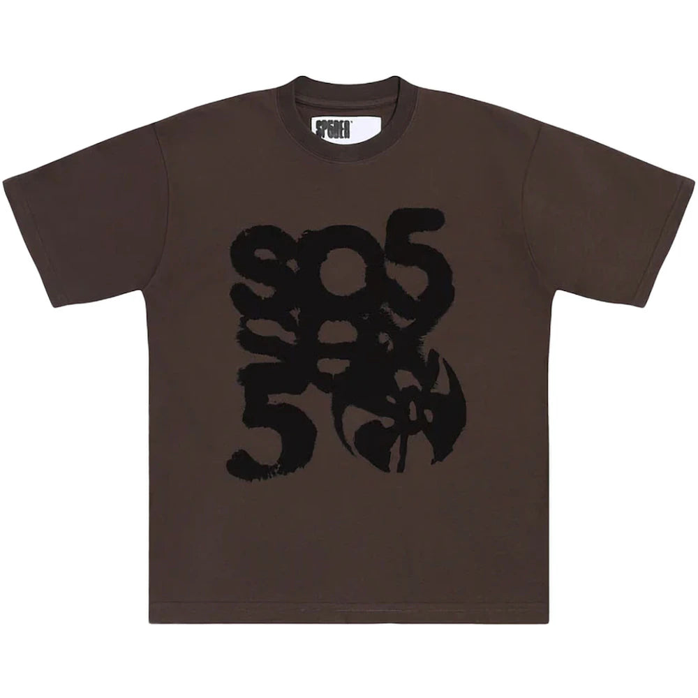 Sp5der SP5 Sex Tee Brown Apparel