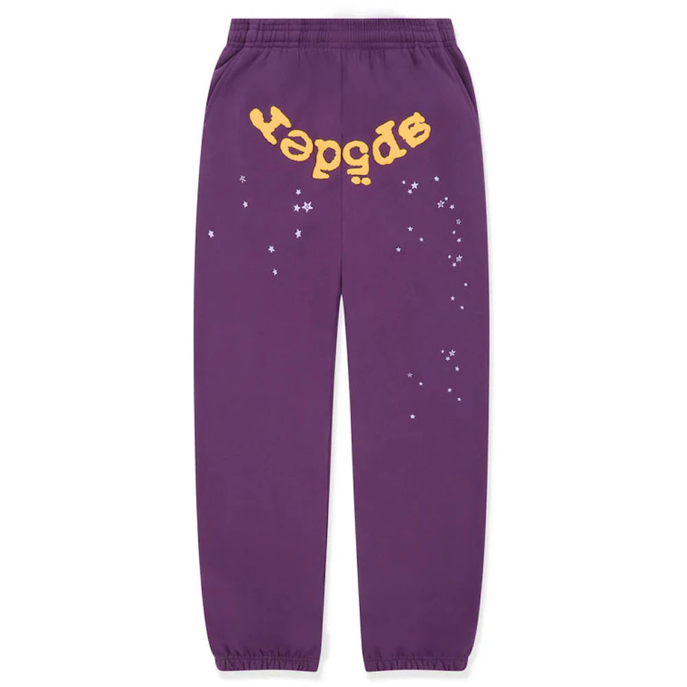 Sp5der Star OG Web V2 Sweatpant Purple Apparel