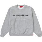 Supreme Bless Crewneck Heather Grey Apparel