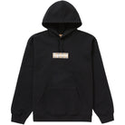 Supreme Burberry Box Logo Hooded Sweatshirt Black Apparel