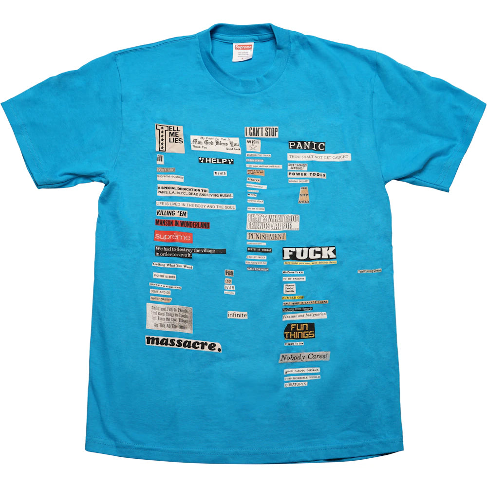 Supreme Cutouts Tee Bright Blue Apparel