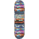 Supreme Distorted Logo Skateboard Deck Black Collectibles