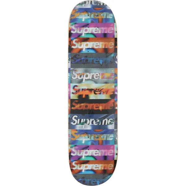 Supreme Distorted Logo Skateboard Deck Black