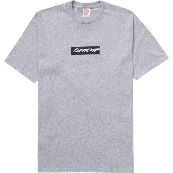 Supreme Futura Box Logo Tee Heather Grey Apparel