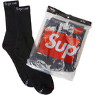 Supreme Hanes Socks (4 Pack) Black Apparel