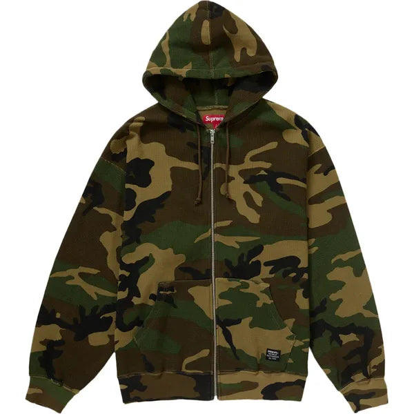 Supreme Hooded Zip Up Thermal Camo Apparel