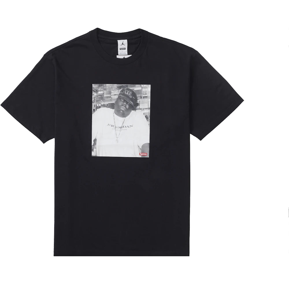 Supreme Jordan Biggie S S Top Black Apparel