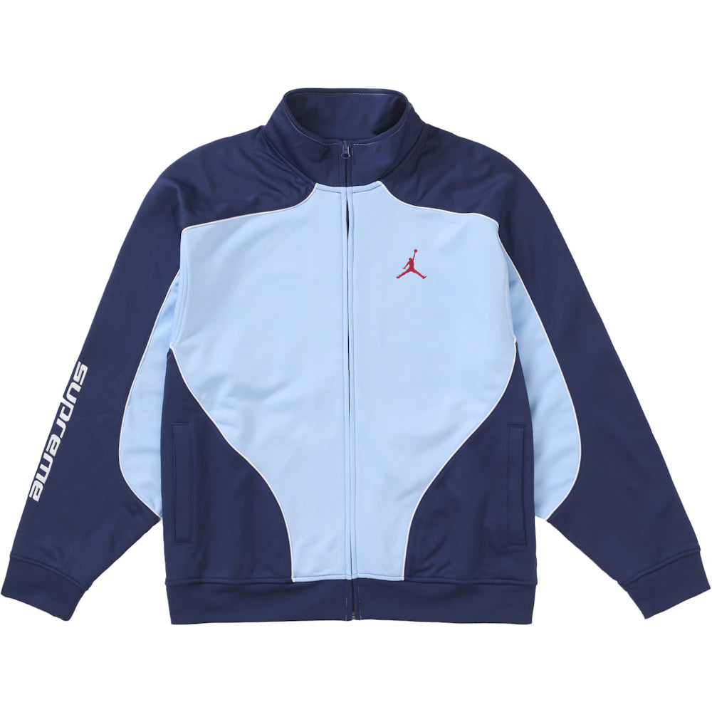 Supreme Jordan Tricot Track Jacket Light Blue Apparel