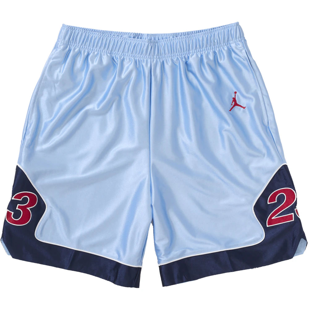 Supreme Jordan Warm Up Short Light Blue Apparel