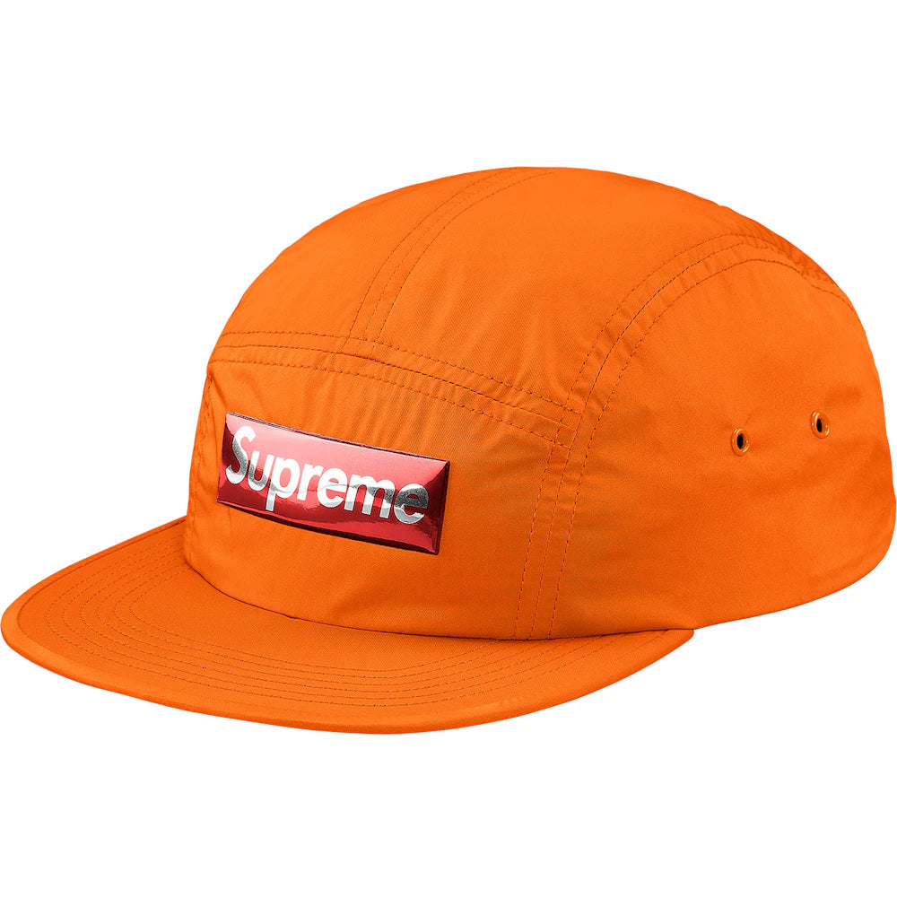 Supreme Liquid Metal Logo Camp Cap Orange Accessories