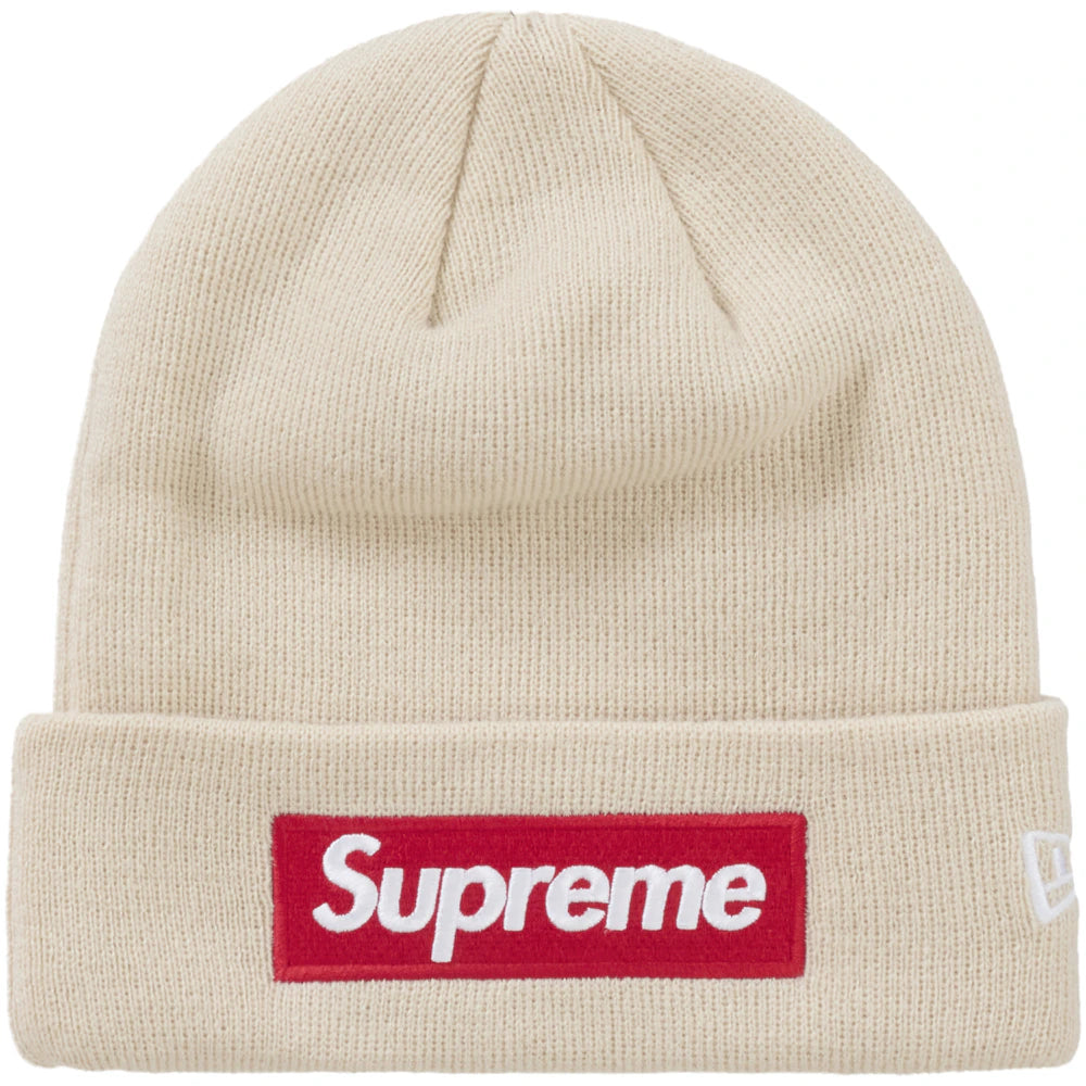 Supreme New Era Box Logo Beanie (FW24) Light Brown Accessories