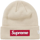 Supreme New Era Box Logo Beanie (FW24) Light Brown Accessories