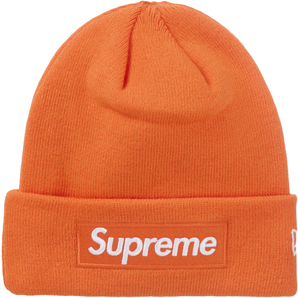 Supreme New Era Box Logo Beanie (FW24) Orange Accessories