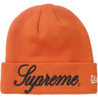 Supreme New Era Script Beanie Orange Accessories