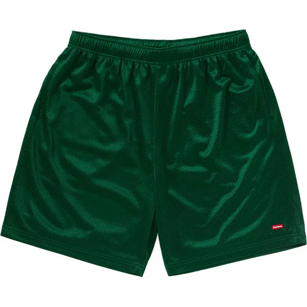 Supreme Small Box Baggy Mesh Short SS24 Green Apparel